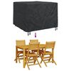vidaXL Furniture Cover Plain Black 135 x 135 x 90 cm Fabric
