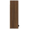vidaXL Wall-mounted Bathroom Cabinet Brown Oak 32x20x67 cm