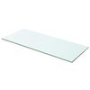 vidaXL Glass Panel | Clear | Tempered Glass | 60 x 20 cm | Glass Shelf