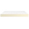 vidaXL Pocket Spring Bed Mattress Medium Cream 180x200x20 cm Faux Leather