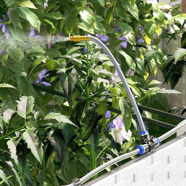 vidaXL Garden Planter 4 pcs White Steel