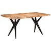 vidaXL Dining Table 160x80x76 cm Solid Acacia Wood