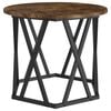 vidaXL Side Table 2 pcs Smoked Oak Engineered Wood and Steel