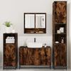 vidaXL 4&nbsp;Piece Bathroom Furniture Set&nbsp;Smoked Oak Engineered Wood
