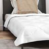 vidaXL All-Season Duvet with Pillow 2 pcs White Microfiber
