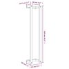 vidaXL Towel Rack Wax Brown 23x18x110 cm Solid Wood Pine