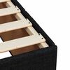 vidaXL Bed Frame without Mattress Black Double Fabric