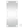 vidaXL Wall Mirror with LED Lights 30x80 cm Glass Rectangle