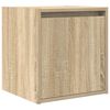 vidaXL Wall-Mounted Bedside Cabinet Sonoma Oak 38x34x40 cm