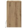 vidaXL LED Bedside Cabinet Artisan oak 38 x 34 x 61 cm Engineered wood