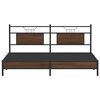vidaXL Bed Frame without Mattress Brown Oak 160x200 cm Engineered Wood