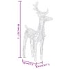 vidaXL Reindeers & Sleigh Christmas Decoration 160 LEDs 130 cm Acrylic