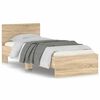 vidaXL Bed Frame without Mattress with Headboard Sonoma Oak 90x200 cm