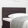 vidaXL LED Headboard with LED Strip Lights Dark brown 80 cm Fabric