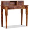 vidaXL Writing Desk with 5 Drawers Solid Acacia Wood 90x40x90 cm