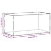 vidaXL Display Box Transparent 24x12x11 cm Acrylic