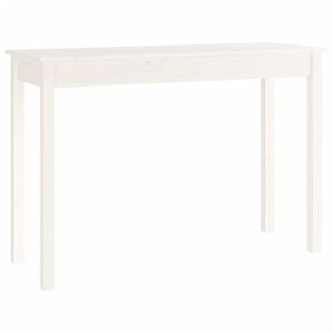 vidaXL Console Table White 110x40x75 cm Solid Wood Pine