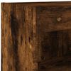 vidaXL TV Wall Cabinets with LED Lights 2 pcs Smoked Oak 60x30x40 cm