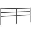 vidaXL Metal Replace Headboard Black 193 cm