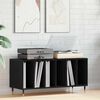 vidaXL Record Cabinet Black Oak 100 x 38 x 48 cm Engineered Wood