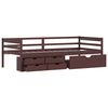 vidaXL Bed Frame with Storage without Mattress Dark Brown 90x200 cm
