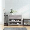 vidaXL Shoe Cabinet Grey Sonoma 70x36x60 cm Engineered Wood