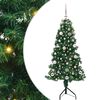 vidaXL Corner Artificial Christmas Tree Green 150 cm PVC and Metal