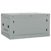vidaXL Network Cabinet with Storage Grey 60 x 45 x 35 cm Steel