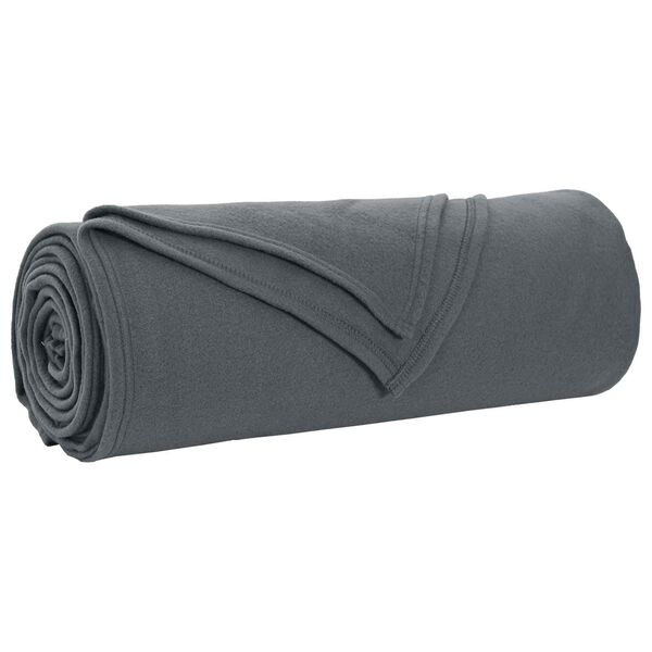vidaXL Throw Blankets 6 pcs Dark Grey 210 x 140 cm Fleece