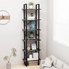 vidaXL Storage Shelf Grey 60x30x210 cm Engineered Wood