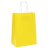 vidaXL Paper Bags 50 pcs with Handles Yellow 15x8x21 cm