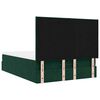 vidaXL Ottoman Bed with Mattresses Dark Green 140x200cm Velvet