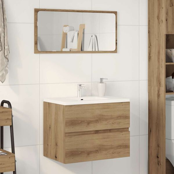 vidaXL Bathroom Cabinet Artisan Oak 60x38.5x45 cm Engineered Wood