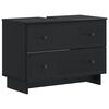 vidaXL Bathroom Sink Cabinet EDE Black 82 x 41x 59 cm Engineered Wood