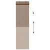vidaXL Roller Blind with Curtains Manual Brown 60 x 220 cm Bamboo