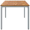 vidaXL Outdoor Table Natural and Grey 200 x 90 x 75 cm