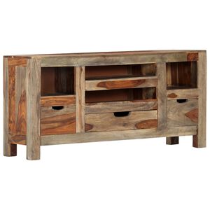 vidaXL Sideboard Grey 100x30x50 cm Solid Acacia Wood