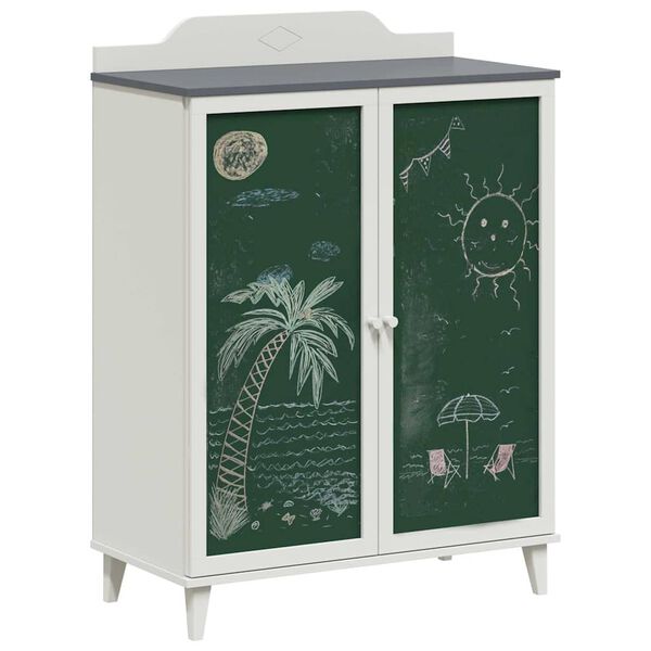 vidaXL Cabinet with Two Doors and Chalkboard Front ROROS