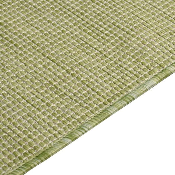 vidaXL Outdoor Flatweave Rug 160x230 cm Green