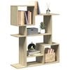 vidaXL Room Divider Bookcase Sonoma Oak 92x29x112 cm Engineered Wood