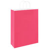 vidaXL Paper Bags 50 pcs with Handles Pink 32x12x42 cm