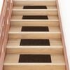 vidaXL Stair Mats Self-adhesive 15 pcs 60x25 cm Brown Rectangular