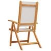 vidaXL Folding Garden Chairs 2 pcs Solid Wood Acacia and Textilene
