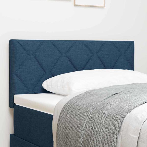 vidaXL Headboard with Headboard Blue 100 cm Faux Leather