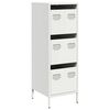 vidaXL Highboard White 39x35x103.5 cm Steel