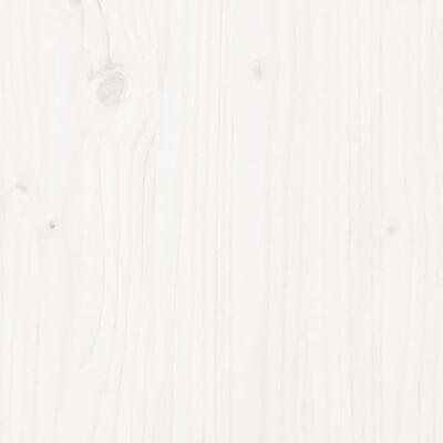 vidaXL Radiator Cover White 108.5x19x84 cm Solid Wood Pine