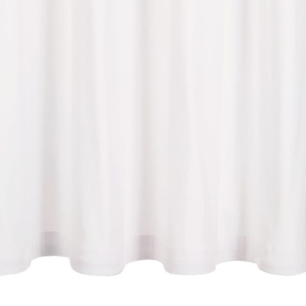 vidaXL Curtains with Metal Rings 2 pcs Cotton 140x225 cm White