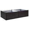 vidaXL Garden Planter | Black, Clear