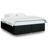 vidaXL Bed Frame without Mattress Black Super King Fabric