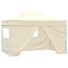 vidaXL Party Tent Folding Cream 280 x410 x 315 cm Oxford Fabric